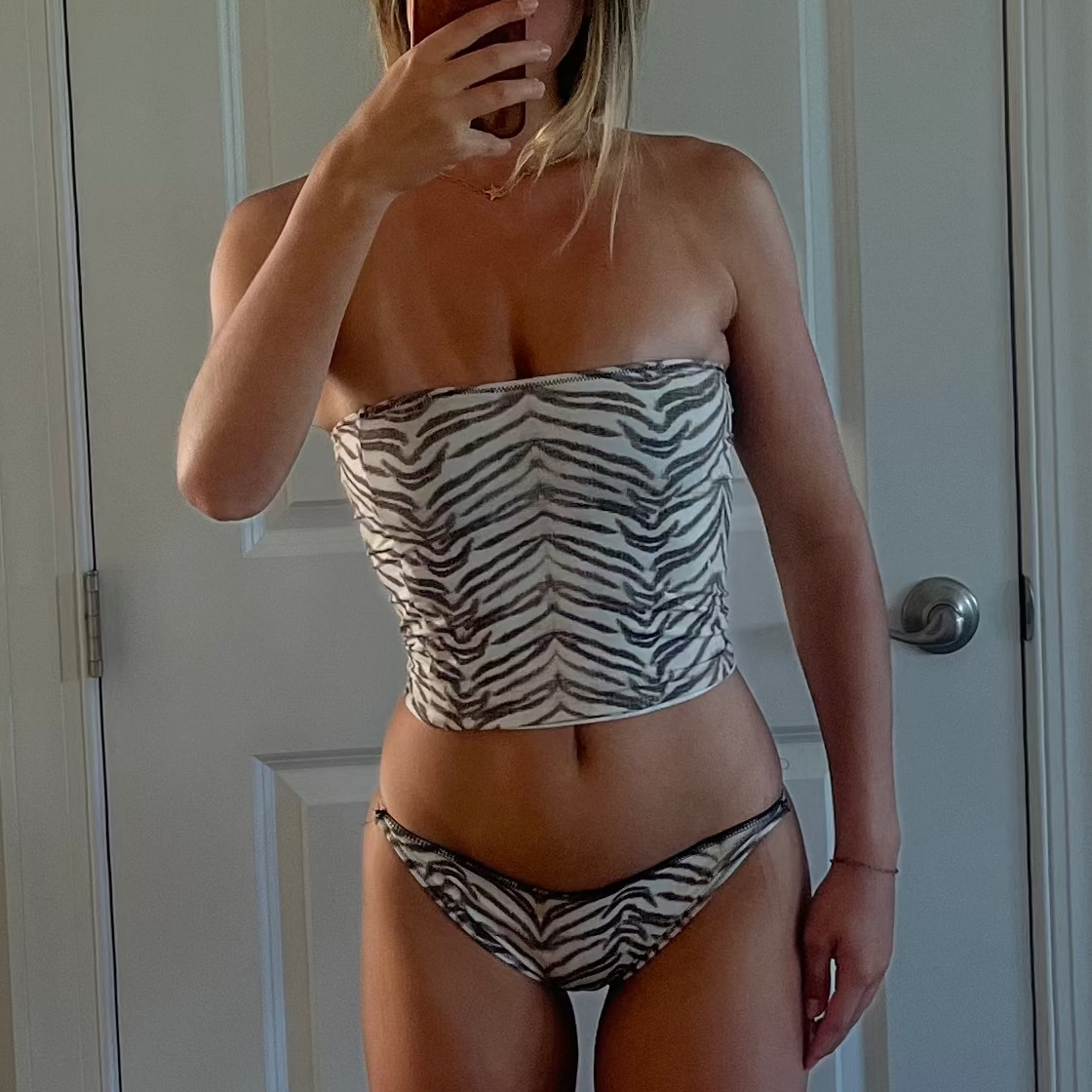 Tiger Print Bikini Bottoms